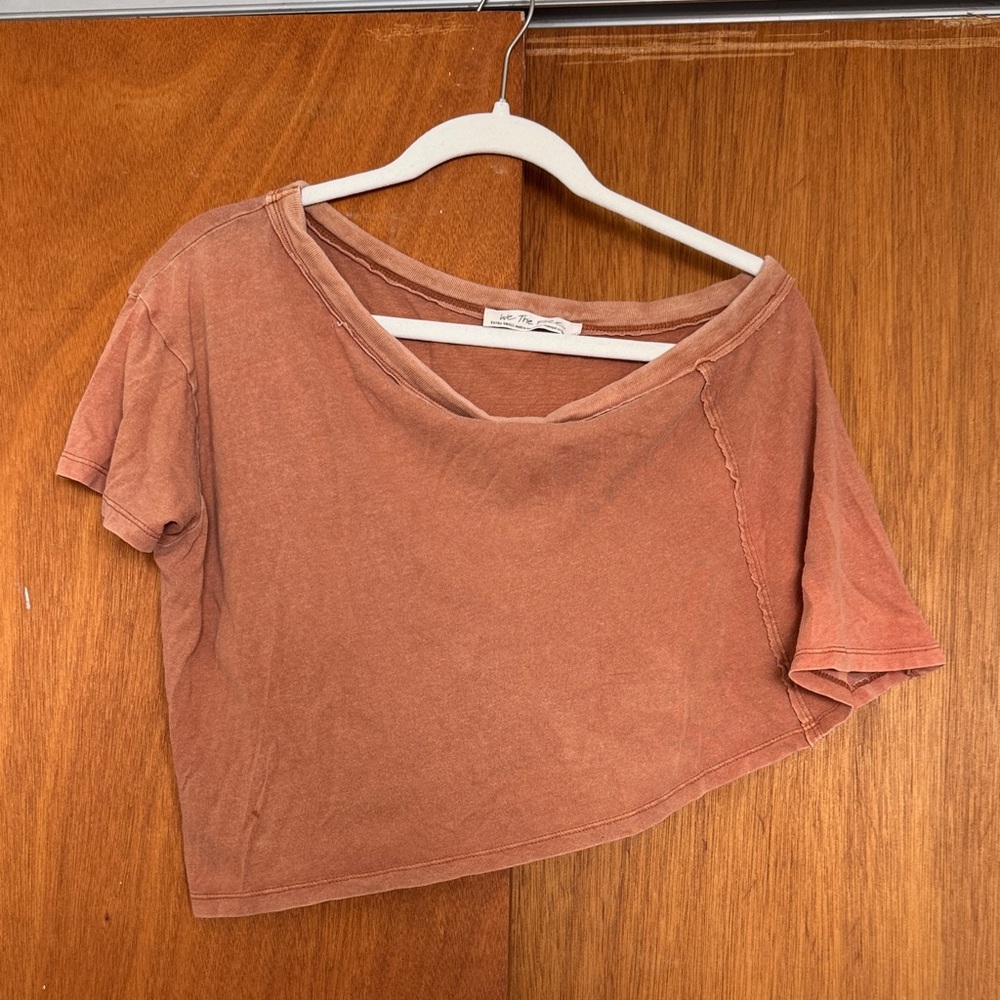 Free People Off the Shoulder Crop Top
